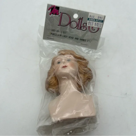 Other Nos Mangelsens Dolls Porcelain Lady 314 Head And Hands Set